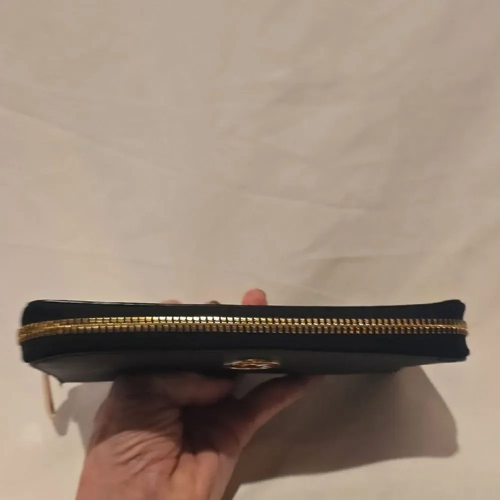 Michael Kors Black Wallet with Gold Logo